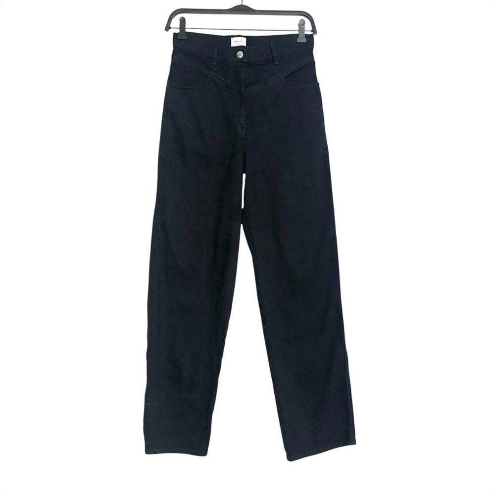 Aritzia Wilfred Free High Rise Black Denim Jeans 4